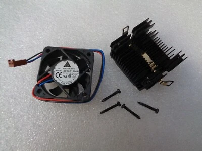 DELTA 12V 50x50x15mm 3Pin Case Cooling Fan 36dB AFB0512MB WITH REMOVABLE HEAT SINK