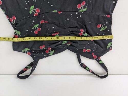 RETRO CHIC BLACK CHERRY PRINT SEXY 60s PINUP DRESS TORRID 0X 10 12 PLUS SIZE - Picture 10 of 13