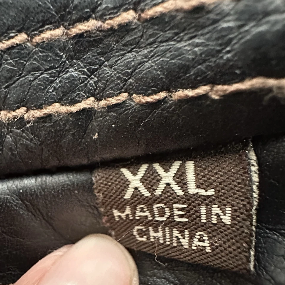 Marc New York by Andrew Mark Vintage Men’s Brown Leather Jacket Size XXL/TTG - Image 4 of 4