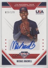 2020 Panini USA Baseball Stars & Stripes /179 Michael Braswell #17U-ML Auto 0u7