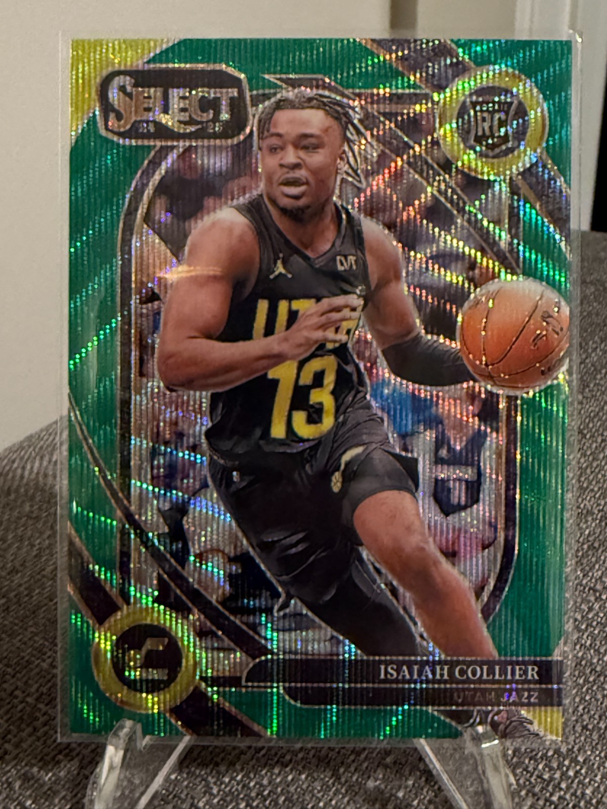 2024-25 Select Isaiah Collier Rookie Courtside Green Wave Prizm /50