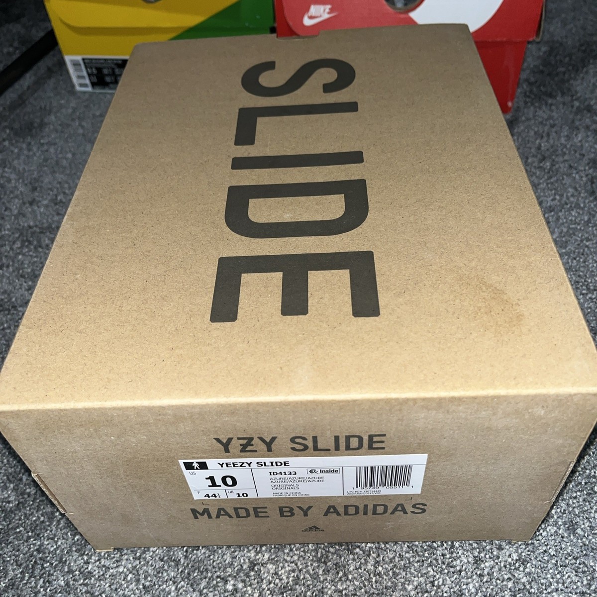 adidas Yeezy Slide 箱あり Adidas Yeezy Slide Soot Sz7 BOX ONLY | eBay