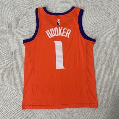 Devin Booker Phoenix Suns Orange Alternate Jersey Swingman Size 44