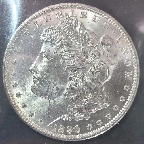 1896 Morgan Silver Dollar. Brilliant Uncirculated. Choice BU