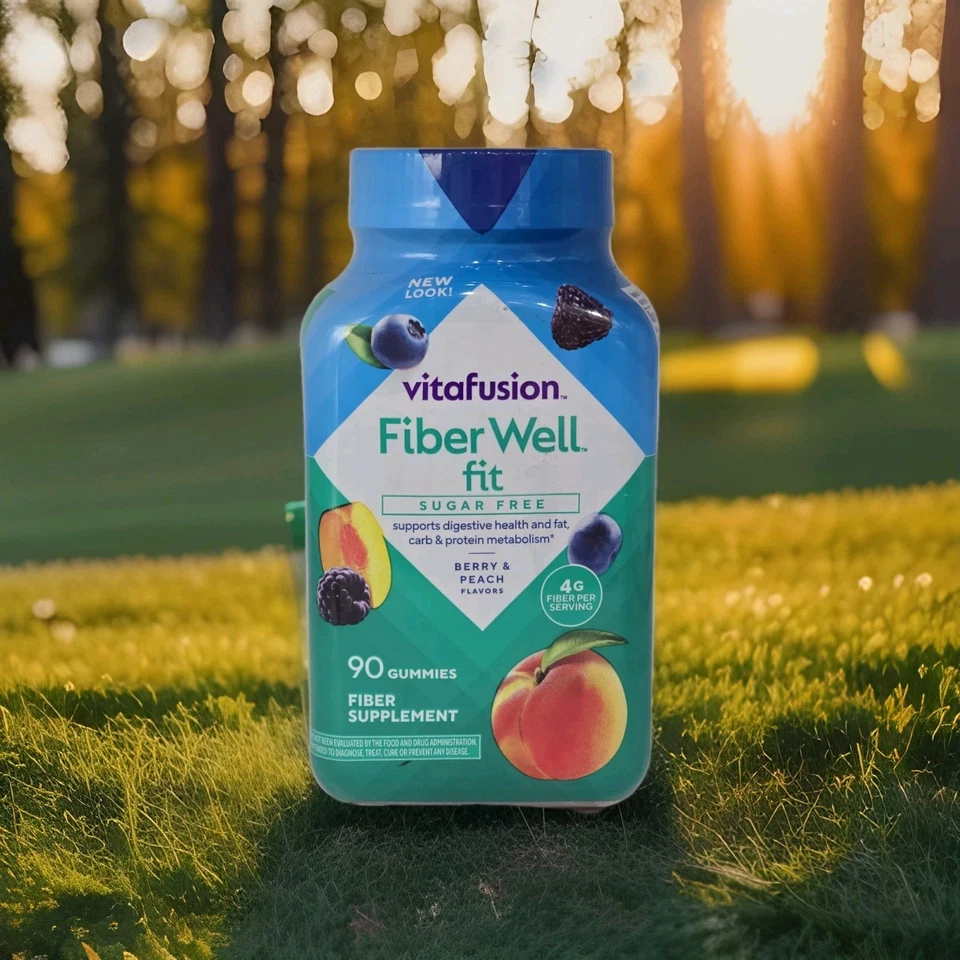 Новая добавка Vitafusion Fiber Well Fit без сахара и клетчатки 90 жевательных резинок срок годности 04/26 - Изображение 2 из 4