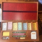 VINTAGE  WOODEN CASE PARKER BROS. MONOPOLY BOARD GAME  RARE