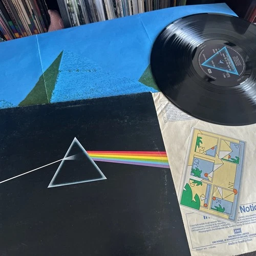 Pink Floyd Dark side of the Moon  UK Vinyl LP 1 poster, A10/B9 , HTM plays great