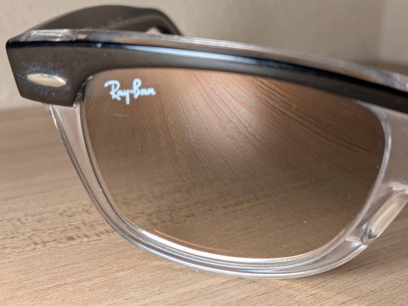 Ray Ban Wayfarer II RB2143 919/32 Sunglasses Black Clear Frame Gradient 47mm image 10