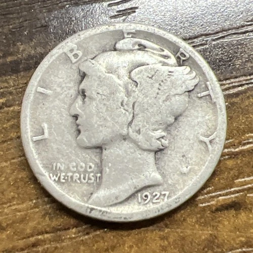 1927 MERCURY SILVER DIME ACTUAL COIN Get More Today & Save Shop Here Buy Here