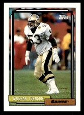 Topps Vaughan Johnson New Orleans Saints