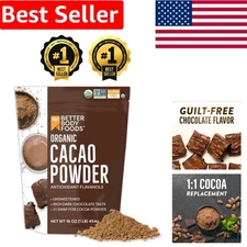 Rich Chocolate Flavor Organic Cacao Powder 16oz - Perfect for Baking & Shakes