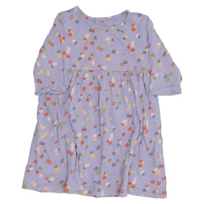 Lindex, Kleid, Größe: 86/92, Lila/Mehrfarbig, Baumwolle, Blumen, Mädchen #LsH