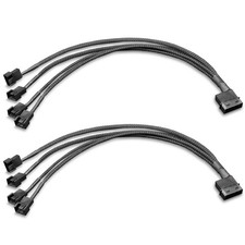 Molex to 3Pin / 4Pin Fan Adapter, Molex Fan Cable, 4Pin Molex Actual 2-Pin ...