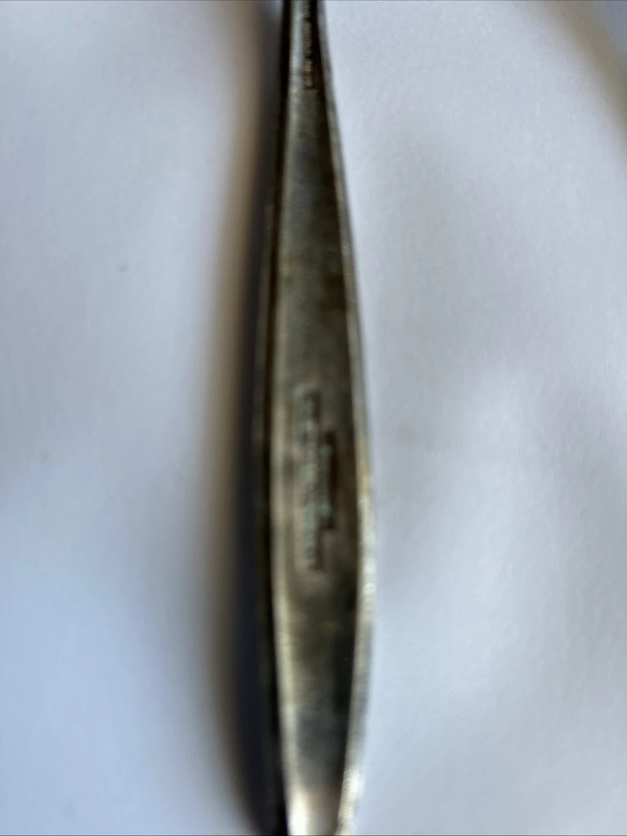 Salad Spoons Marquis Sheffield Silver Played Vintage antique Rose Pattern