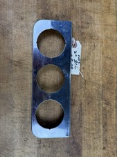 Universal Metal Chrome Dash Triple Gauge Mounting Illuminated Panel 2-116 Universal Metal Chrome Dash Triple Gauge Mounting Illuminated Panel 2-116