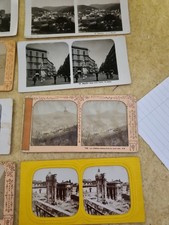 14 alte stereoskopische Bilder "Italien"
