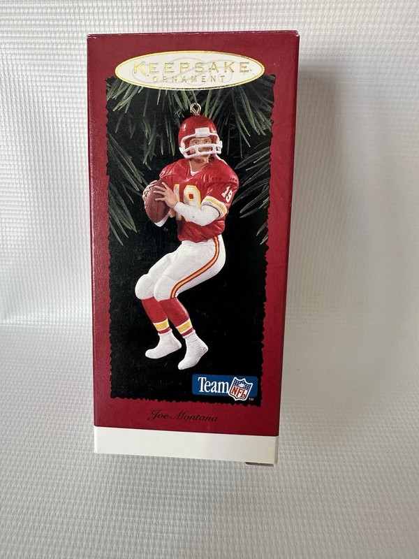 Hallmark Keepsake Ornament Joe Montana Kansas City Chiefs #19 Vintage 1995 NIB