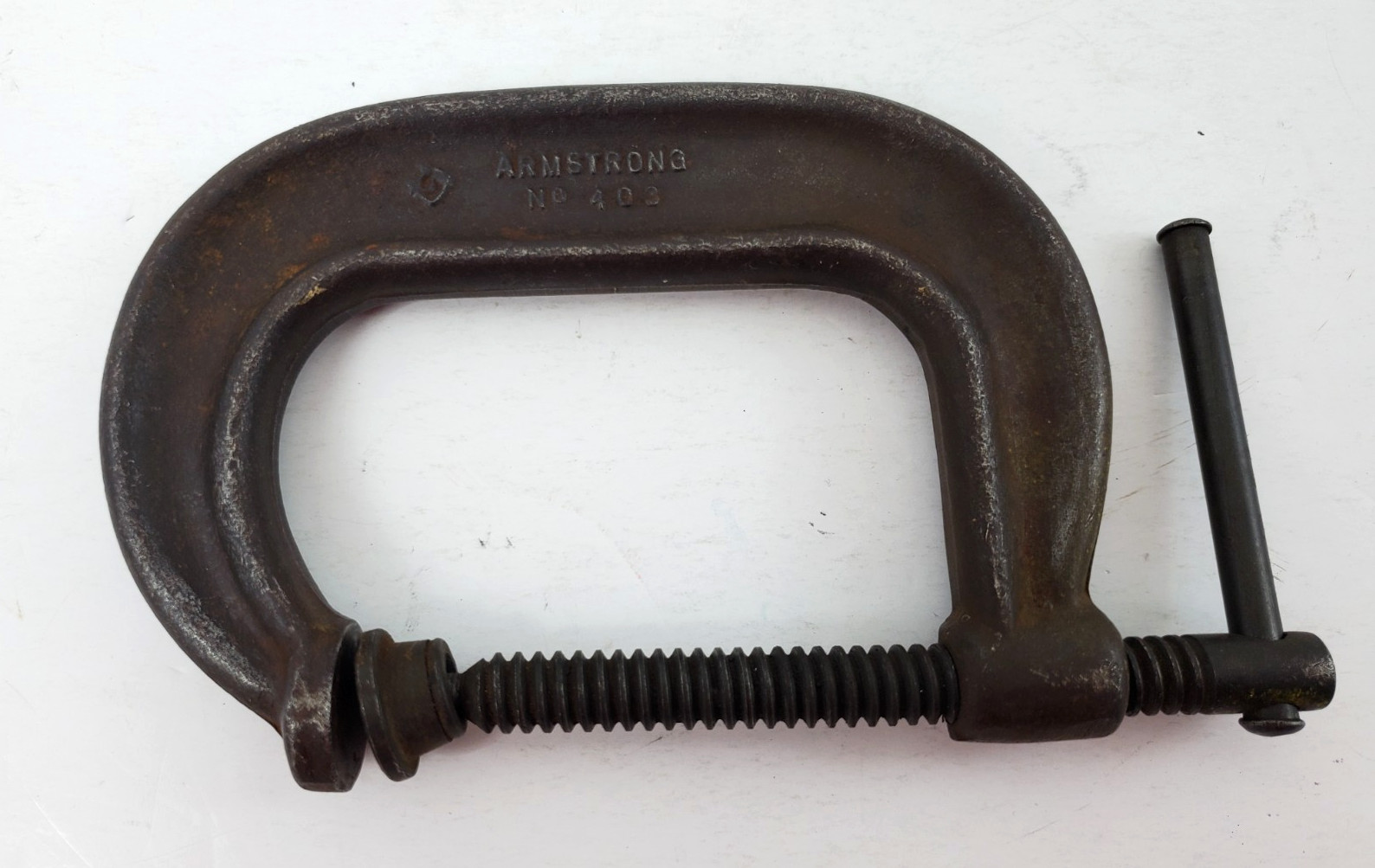 Vintage Armstrong 3” Drop Forged C-Clamp No. 403 Chicago, IL. USA