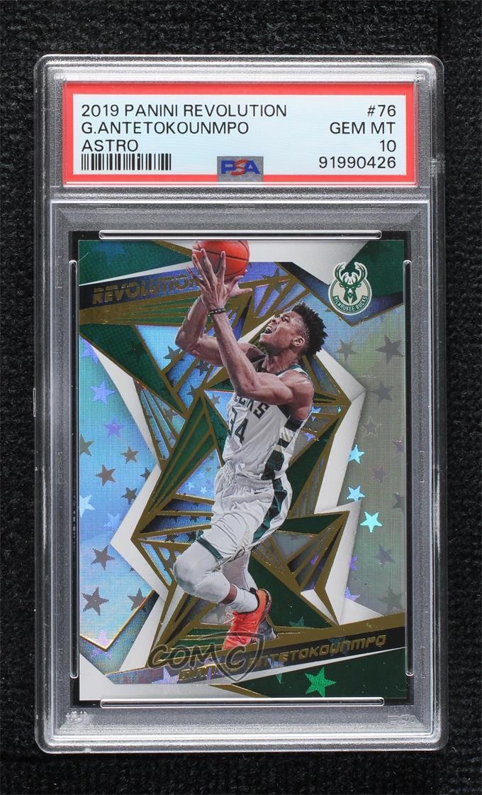 2019-20 Panini Revolution Astro Giannis Antetokounmpo #76 PSA 10 GEM MT 09gn