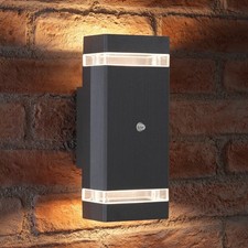 Auraglow Dusk Till Dawn Sensor Double Up & Down Outdoor Wall Security Light