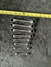 Snap On Offset Double Box End Wrench Set, Mixed Styles. ..see Pics…Sae, 6pt….uuu