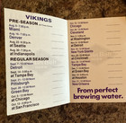Minnesota Vikings Gophers NFL College Football Schedule 1986 — photo 2