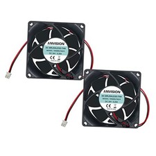 2-Pack 80mm x 25mm DC 24V Brushless Cooling Fan, Dual Ball Bearing 24V 80mm