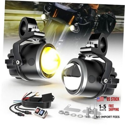 Motorcycle Auxiliary LED Light Kit 90W 24000LM LED Driving Moto-T7-1 LENS