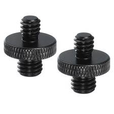 2Pcs 1/4" Male to M8 Male Tripod Nut Camera Mount Screw1 18mm