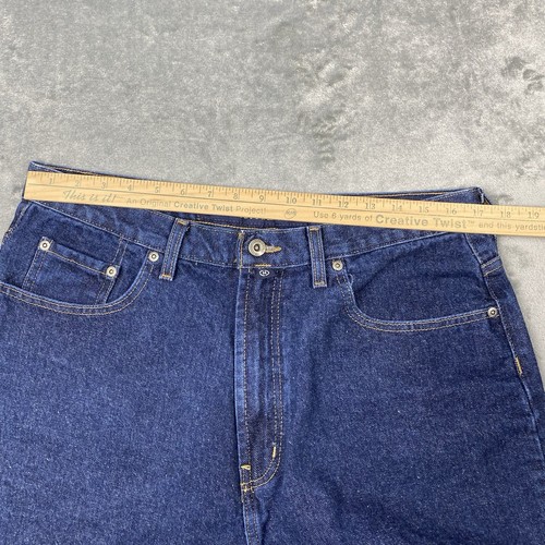 Vintage Nautica Shorts Mens 36 (fit 34) Blue Baggy Y2K Denim Jean Jorts Skater - Picture 14 of 14