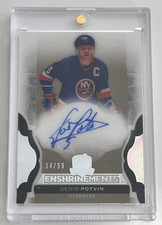 2016-17 Upper Deck The Cup DENIS POTVIN SP Enshrinements AUTOGRAPH AUTO 34/99 🔥