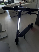 GOTRAX Black Folding Electric Kick Scooter LED Display Rear Light for Adults