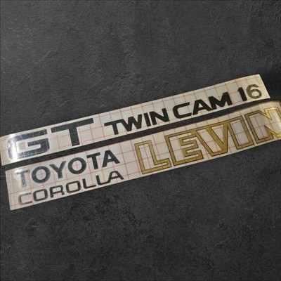 TOYOTA AE86 Levin GT TWINCAM 16 Rear Gate Sticker, Durable Outdoor Vinyl