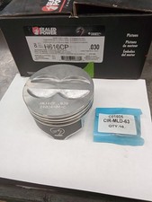 Small Block Chev 400 Pistons Rings H616cp .030 Flat Top 4vr For 5.7 Rod