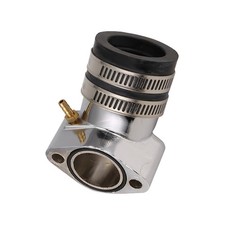 Engine Carburetor Aluminum Alloy Angled Adapter Inlet Intake  Manifold7094