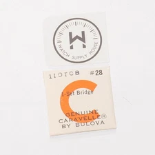 Caravelle 110TCB Watch Setting Lever Spring Set Bridge New Old Stock  (C19R1)