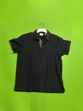Burberry Men  s Cotton Polo Shirt Navy Size L Read 