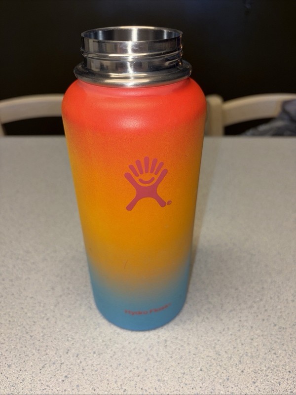 HAWAIIAN RAINBOW 32oz Ombre Hydro Flask HAWAII SHAVE ICE Limited Edition No Lid