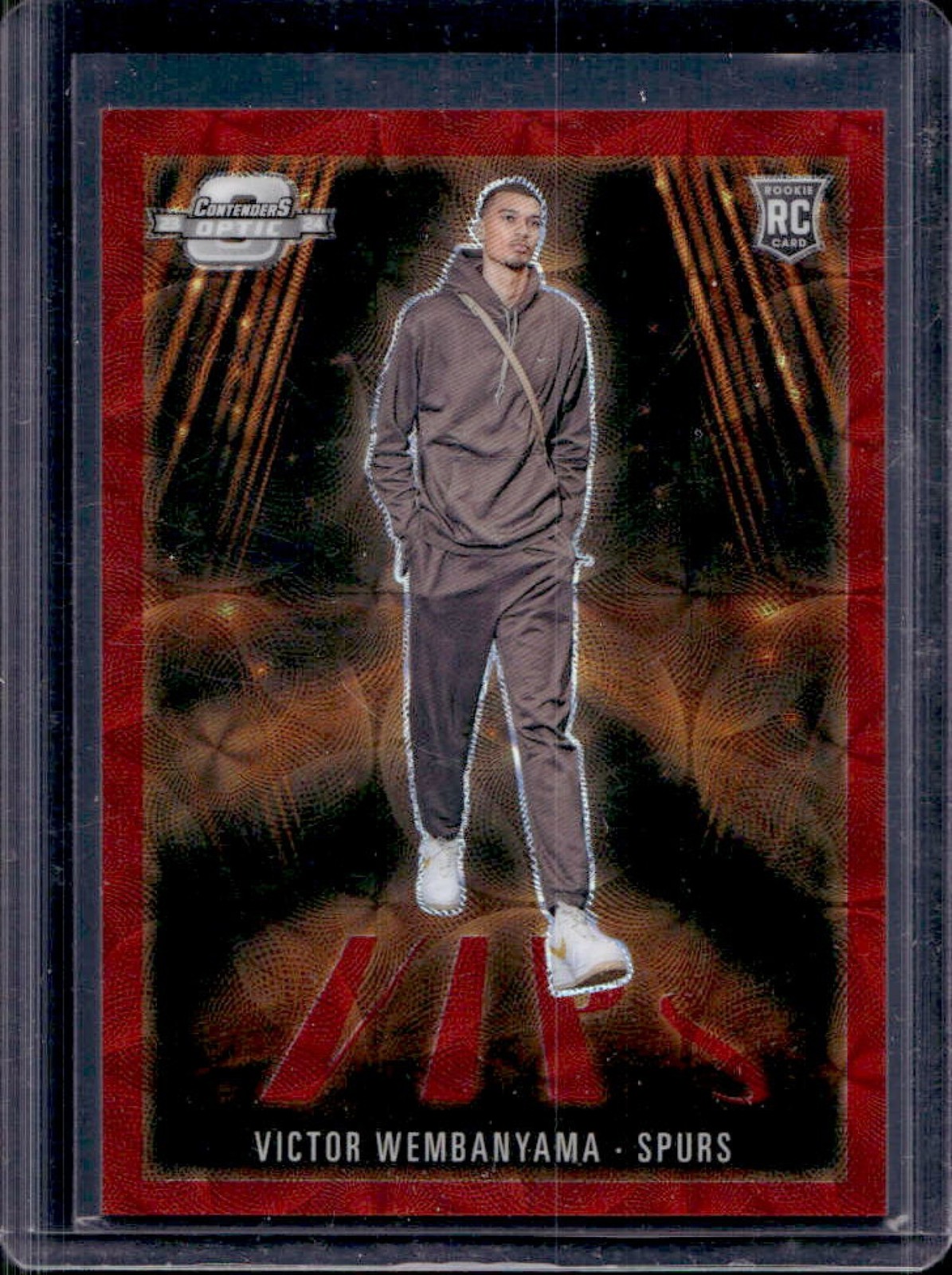 2023-24 Contenders Optic Victor Wembanyama VIP's RC International Red #4 Spurs