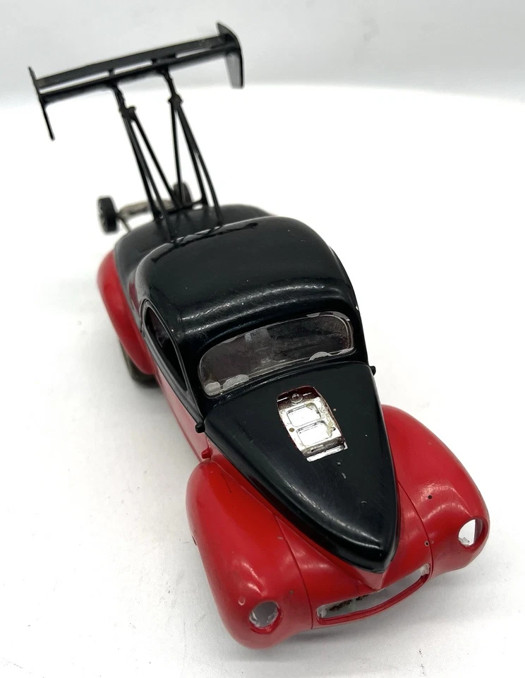 Coche de arrastre/coche tragamonedas vintage hecho a mano, Willis Coupe Gasser 1941 *Envío rápido Foto 2 de 4