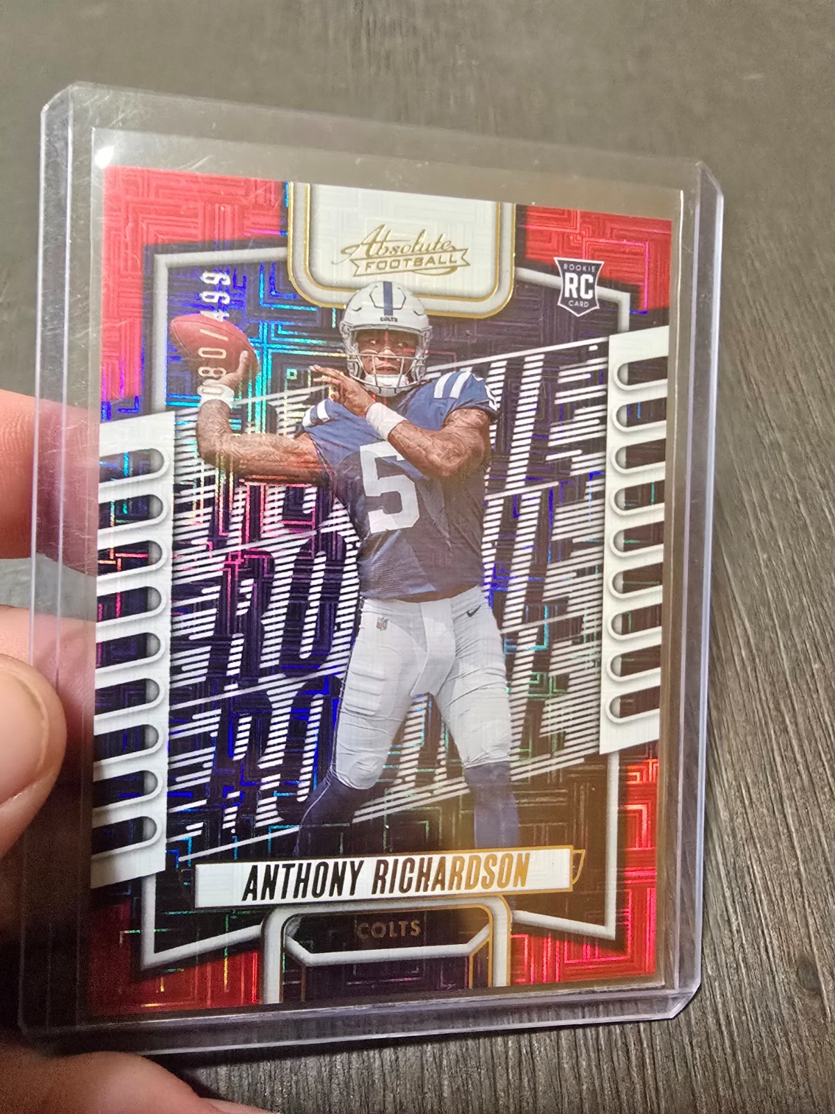 2023 Panini Absolute - Rookies Anthony Richardson #104 Red Squares /499 (RC)