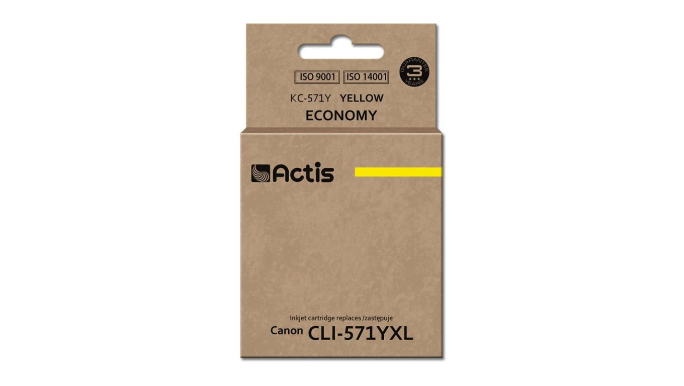 Tusz ACTIS KC-571Y заменитель Canon CLI-571Y стандартный 12 мл 2490₽