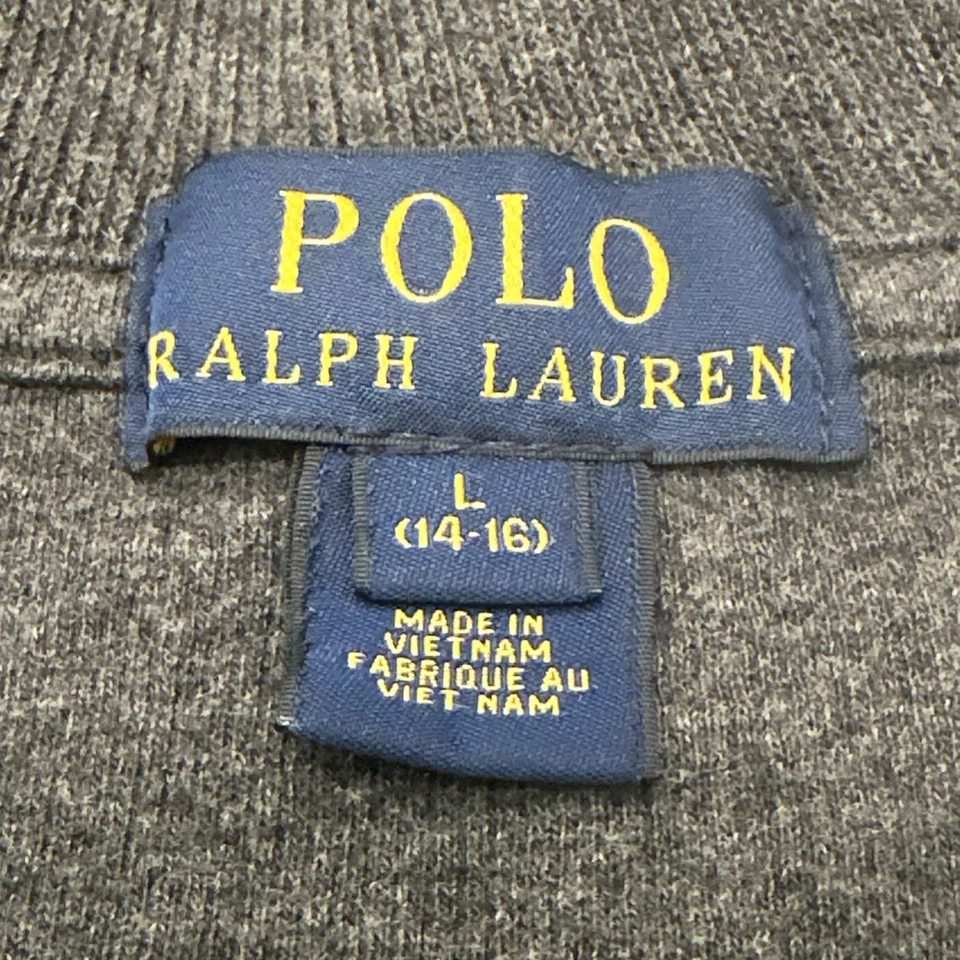 Polo Sport Ralph Lauren Suéter Jóvenes Niños Sudadera Grande Pullover 1/4 Cremallera Niño Foto 3 de 4