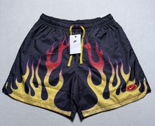 Nike Sportswear Woven Flow Americana Flame Shorts Mens Medium DV9628-010 New