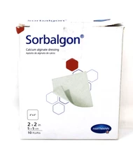 Hartmann 49200001 Sorbalgon Calcium Alginate Dressing 2" x 2" - 10/BX Exp 5/26