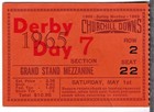 1965 KENTUCKY DERBY TICKET — photo 1