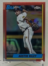 2025 Topps Chrome - 1990 Topps Baseball Austin Riley #90CB-1