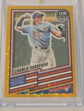 Charlie Sarsfield 2026 Panini Prizm Stars & Stripes SSP #132 4/10 Gold Disco!