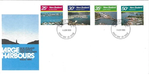 New Zealand First Day Covers/Commemorative - Large Harbours   - 1980   (NZ323)
