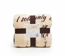 Official Harry Potter Throw Fleece Blanket Large Soft Bedspread Hogwarts Gift